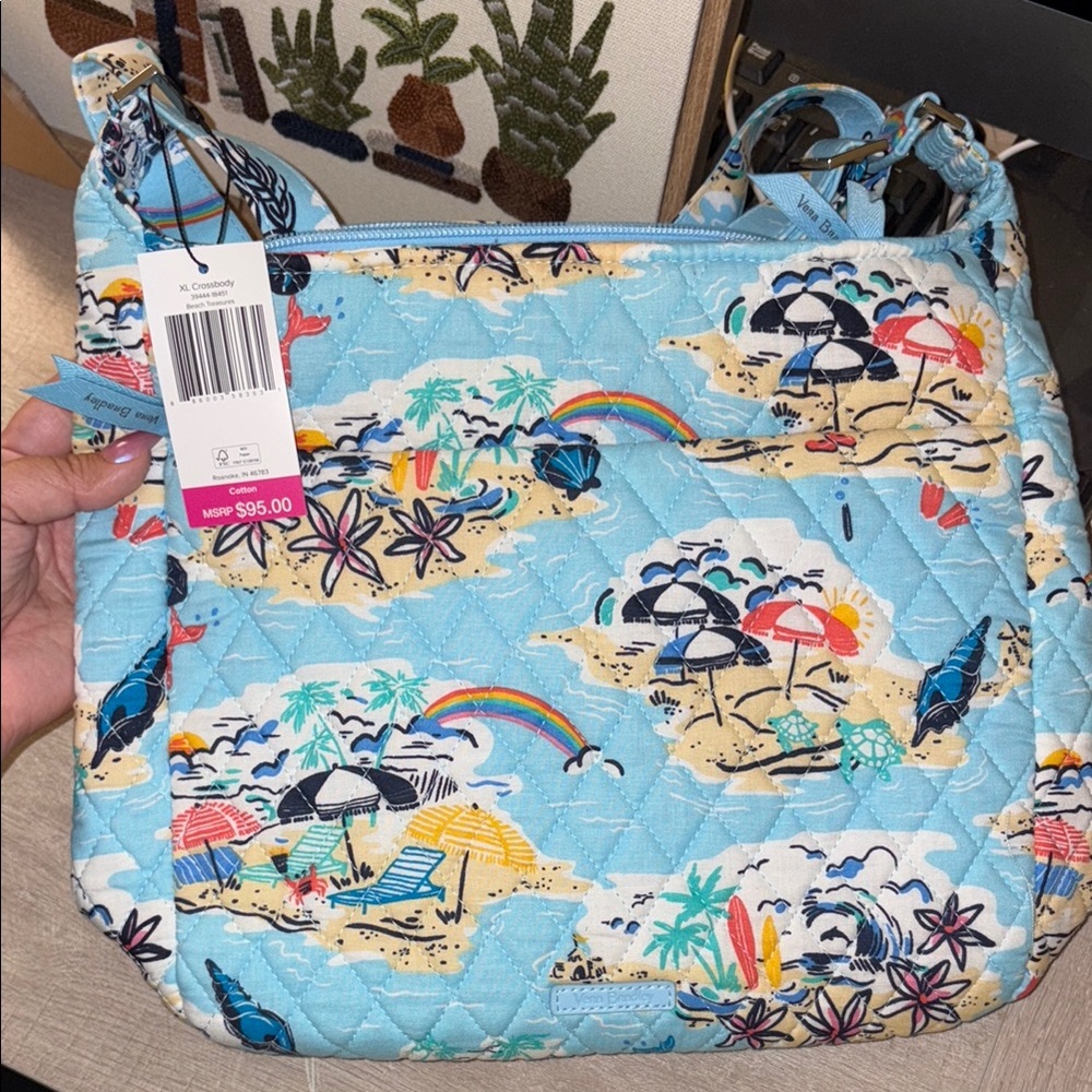 Vera Bradley Blue Shoulder Bag with Playful Design